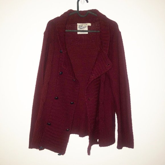 Topman Double Breasted Chunky Knit Cardigan - Picture 3 of 6